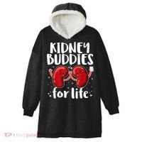 Kidney Buddies For Life Donor Recipient Hooded Wearable Blanket thumb 0