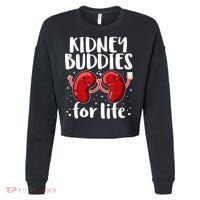 Kidney Buddies For Life Donor Recipient Cropped Pullover Crew thumb 0