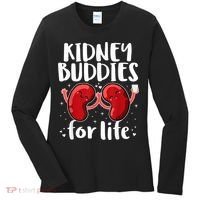 Kidney Buddies For Life Donor Recipient Women's Long Sleeve Shirt thumb 0
