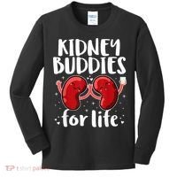Kidney Buddies For Life Donor Recipient Kids Long Sleeve Shirt thumb 0