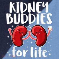 Kidney Buddies For Life Donor Recipient Raglan Baseball Sleeve Shirt thumb 2