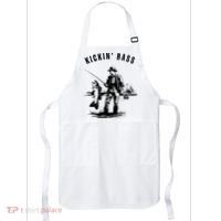 Kickin Bass Fisherman Fishing Fish Funny Outdoors Lake Apron thumb 0