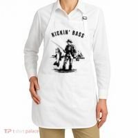 Kickin Bass Fisherman Fishing Fish Funny Outdoors Lake Apron thumb 2