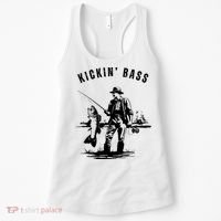 Kickin Bass Fisherman Fishing Fish Funny Outdoors Lake Women's Tank Top thumb 0