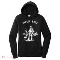 Kickin Bass Fisherman Fishing Fish Funny Outdoors Lake Women's Hoodie thumb 0
