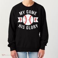Kids Baseball For N Gifts Christian Baseball Women's Sweatshirt thumb 0