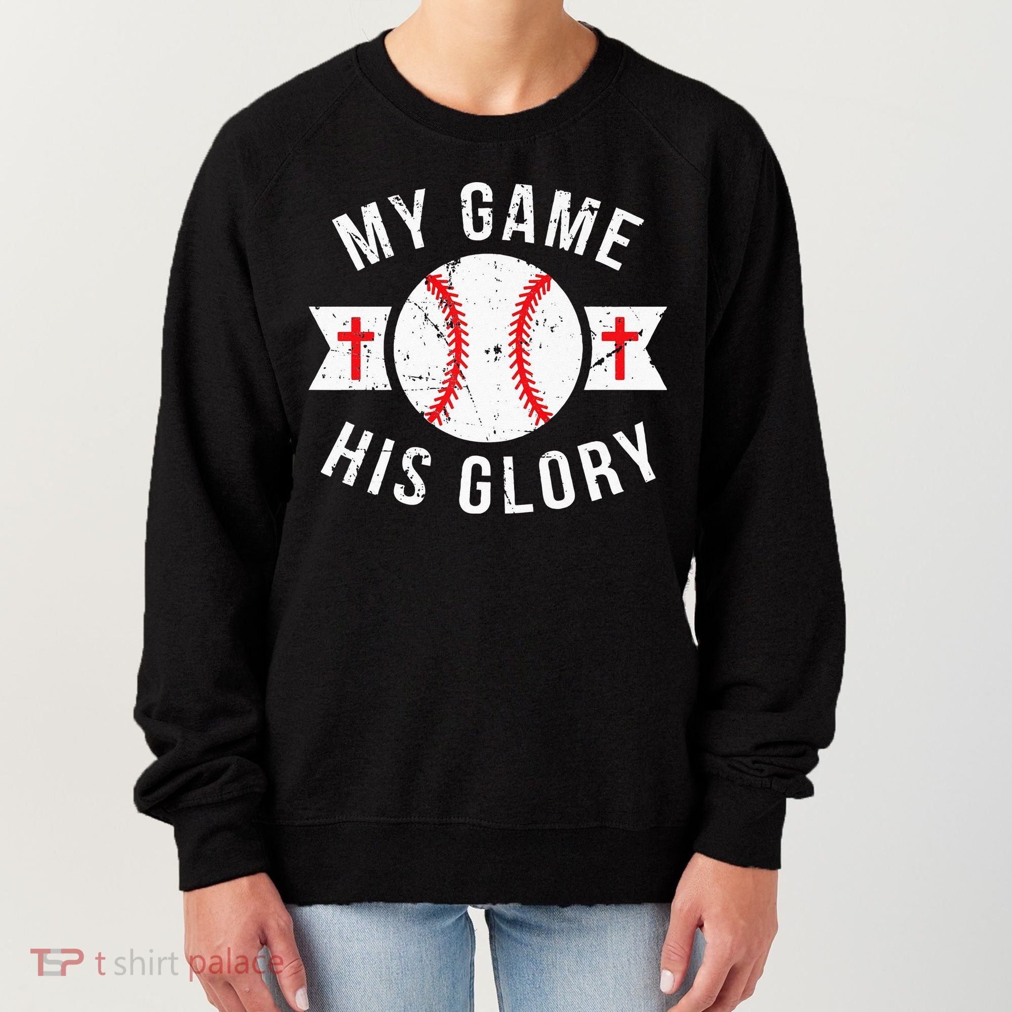 Kids Baseball For N Gifts Christian Baseball Women's Sweatshirt
