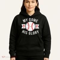Kids Baseball For N Gifts Christian Baseball Hoodie thumb 5