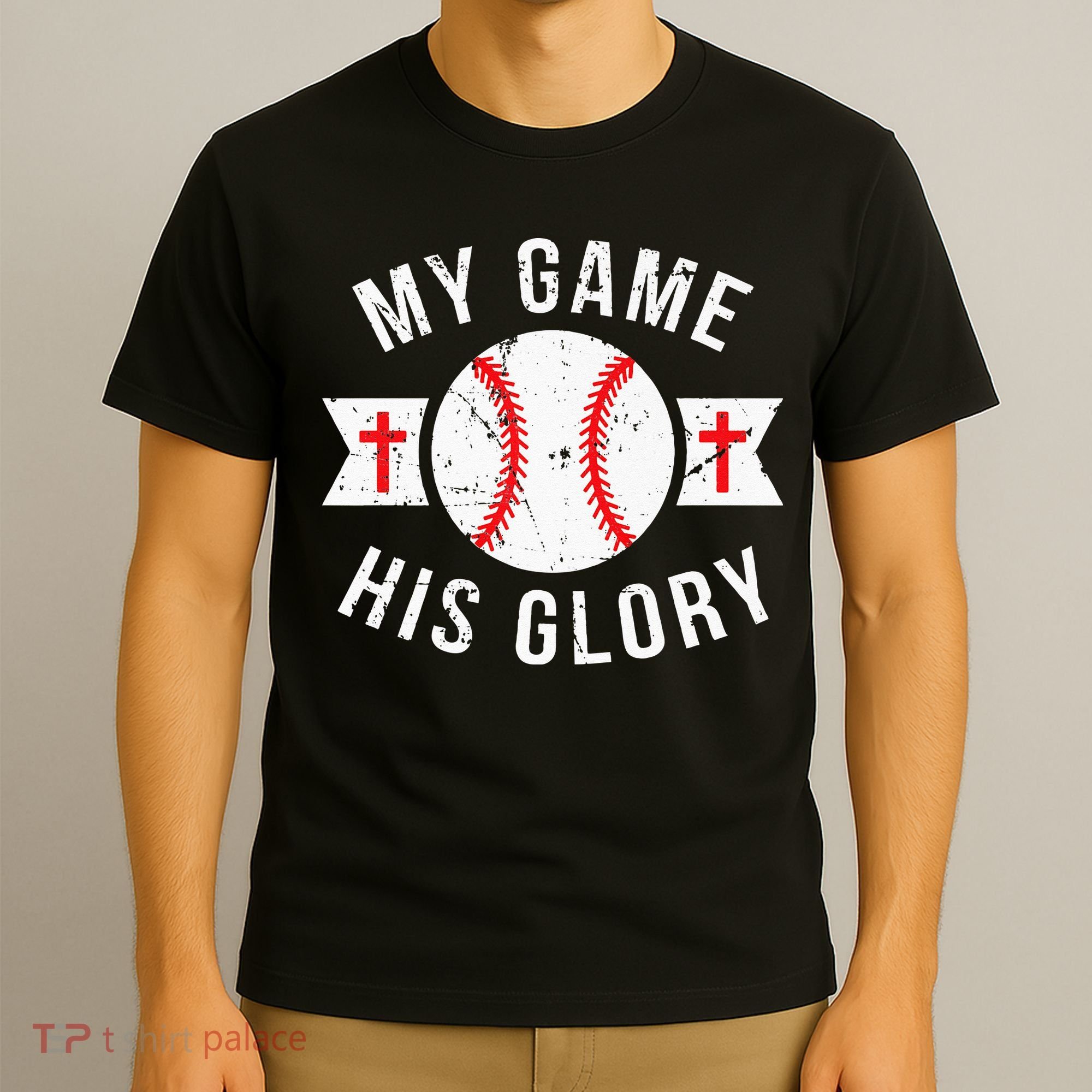 Kids Baseball For N Gifts Christian Baseball T-Shirt