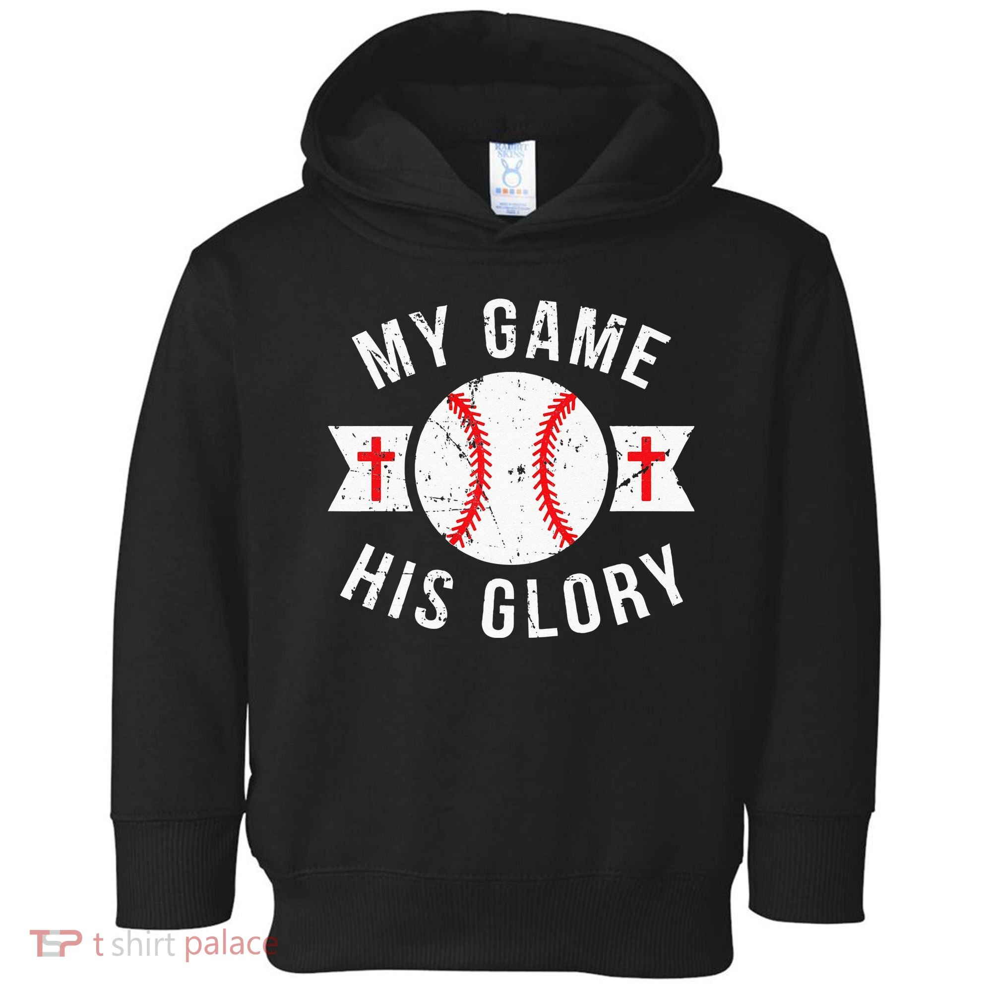 Kids Baseball For N Gifts Christian Baseball Toddler Hoodie