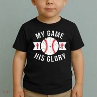 Kids Baseball For N Gifts Christian Baseball Toddler T-Shirt thumb 2