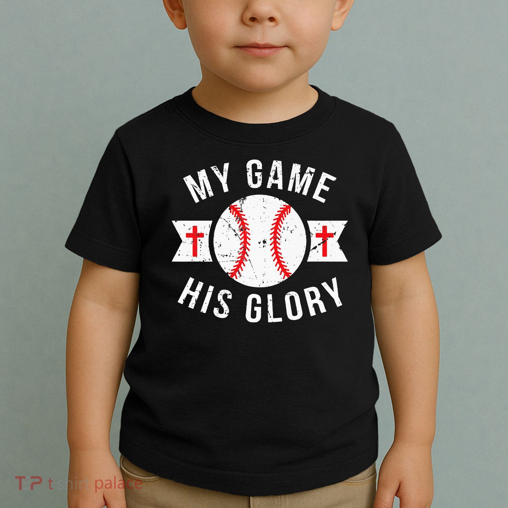 Kids Baseball For N Gifts Christian Baseball Toddler T-Shirt