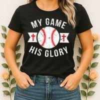 Kids Baseball For N Gifts Christian Baseball Women's T-Shirt thumb 2
