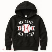 Kids Baseball For N Gifts Christian Baseball Kids Hoodie thumb 0