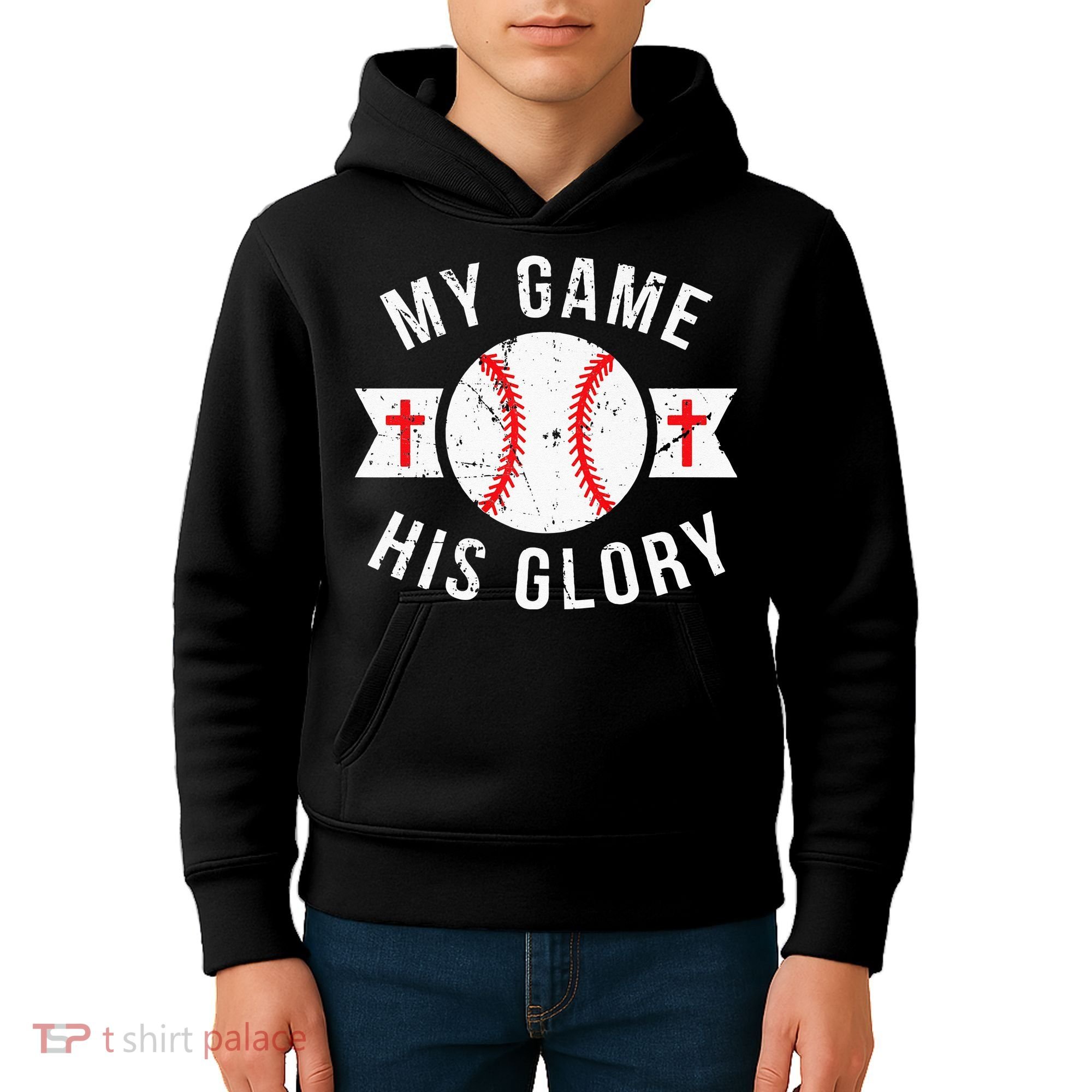 Kids Baseball For N Gifts Christian Baseball Kids Hoodie
