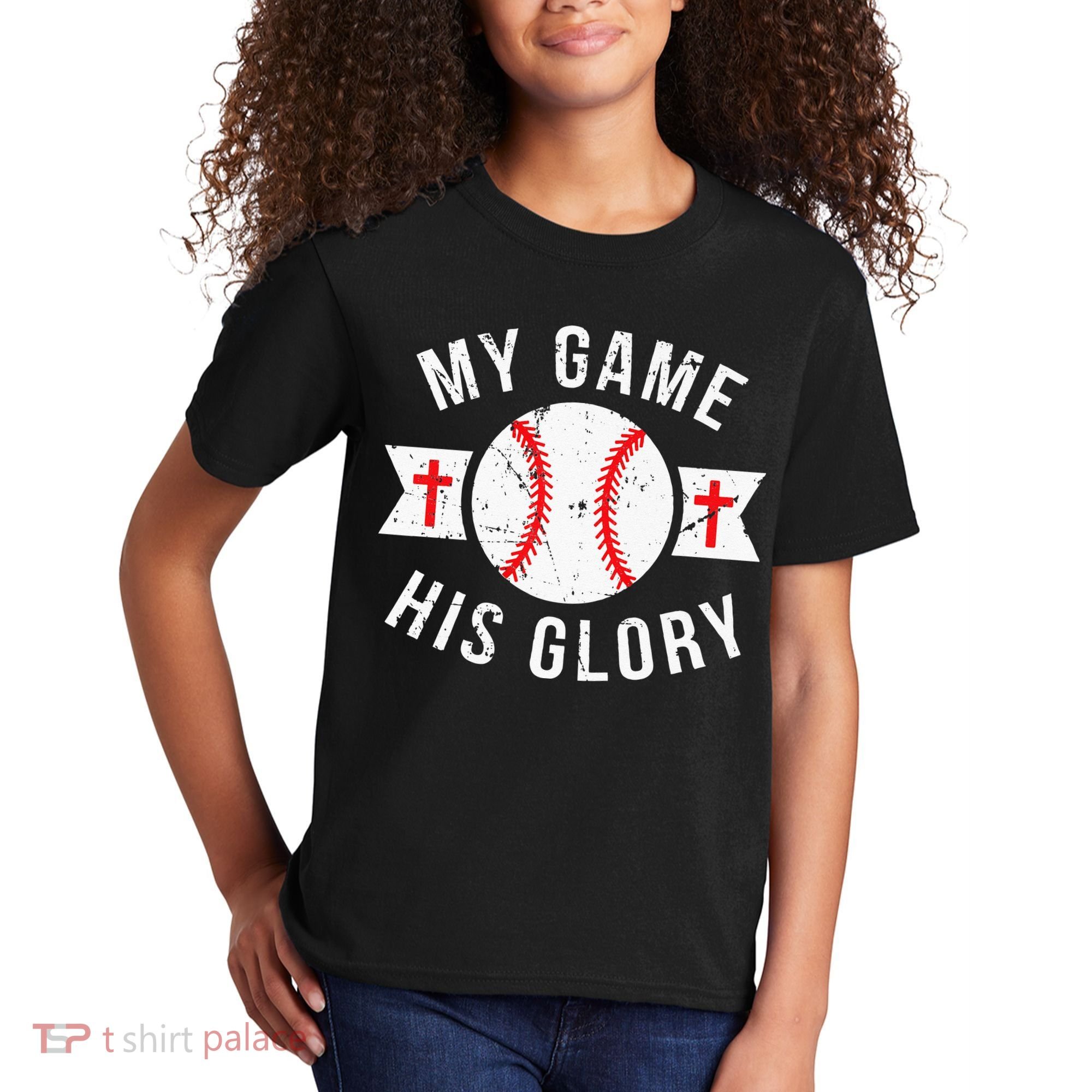 Kids Baseball For N Gifts Christian Baseball Kids T-Shirt
