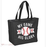 Kids Baseball For N Gifts Christian Baseball Tote Bag thumb 2