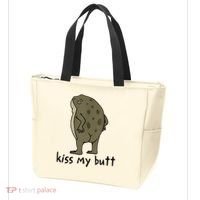 Kiss_My Butt Green Frog Tote Bag thumb 3