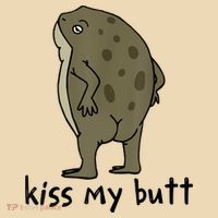 Kiss_My Butt Green Frog Tote Bag thumb 4