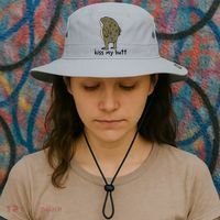 Kiss_My Butt Green Frog Bucket Hat thumb 3