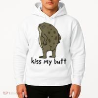 Kiss_My Butt Green Frog Hoodie thumb 2