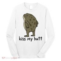 Kiss_My Butt Green Frog Long Sleeve Shirt thumb 0