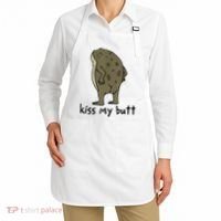 Kiss_My Butt Green Frog Apron thumb 2
