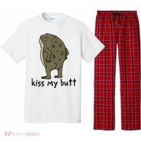 Kiss_My Butt Green Frog Pajama Set thumb 0