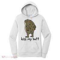 Kiss_My Butt Green Frog Women's Hoodie thumb 0