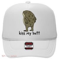 Kiss_My Butt Green Frog Hat thumb 0