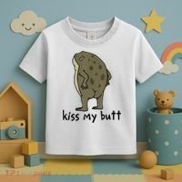 Kiss_My Butt Green Frog Toddler T-Shirt thumb 3