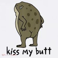 Kiss_My Butt Green Frog Kids Long Sleeve Shirt thumb 2