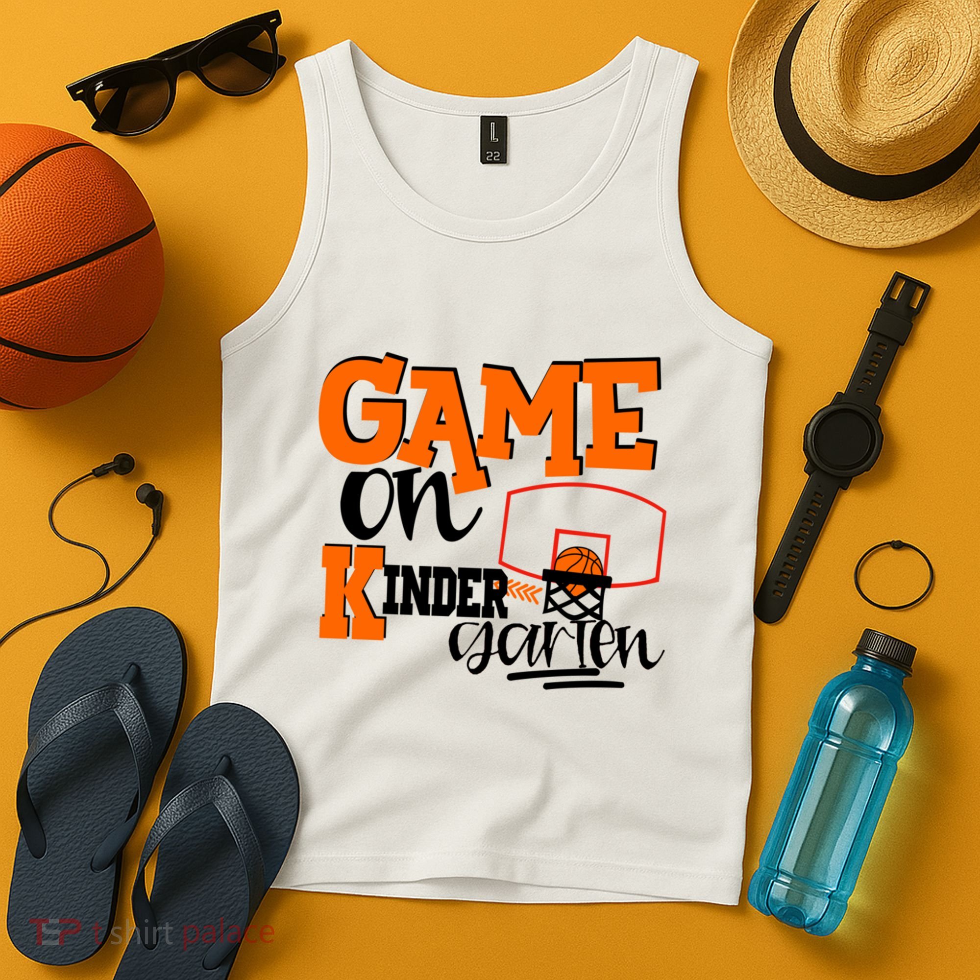 Kindergarten Basketball Game On Kindergarten Grade Gift Tank Top