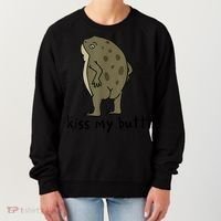 KissMy Butt Green Frog Funny Frog Women's Sweatshirt thumb 0