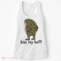 KissMy Butt Green Frog Funny Frog Women's Tank Top thumb 0