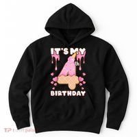 Kids Birthday Girl 4 Years Ice Cream Its My 4th Birthday Hoodie thumb 0