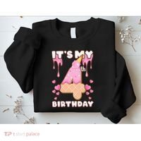 Kids Birthday Girl 4 Years Ice Cream Its My 4th Birthday Sweatshirt thumb 2