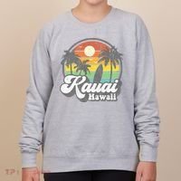 Kauai Beach Hawaii Surf Hawaiian Surfing 70s Women's Sweatshirt thumb 0