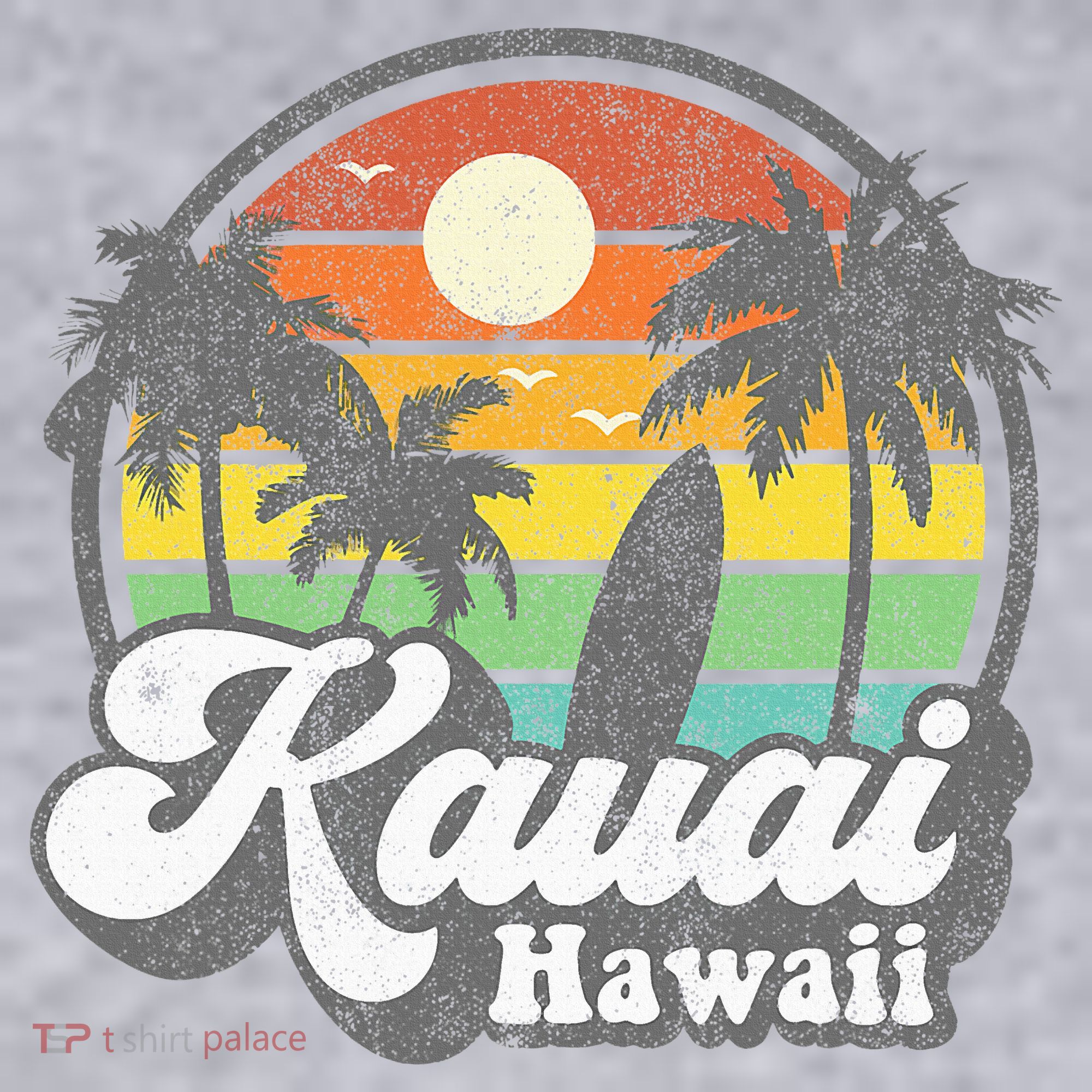 Kauai Beach Hawaii Surf Hawaiian Surfing 70s Women's Sweatshirt