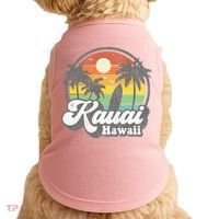 Kauai Beach Hawaii Surf Hawaiian Surfing 70s Doggie Tank thumb 0