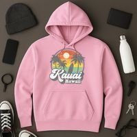Kauai Beach Hawaii Surf Hawaiian Surfing 70s Hoodie thumb 3