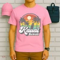 Kauai Beach Hawaii Surf Hawaiian Surfing 70s T-Shirt thumb 6