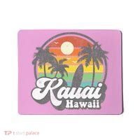 Kauai Beach Hawaii Surf Hawaiian Surfing 70s Mousepad thumb 0