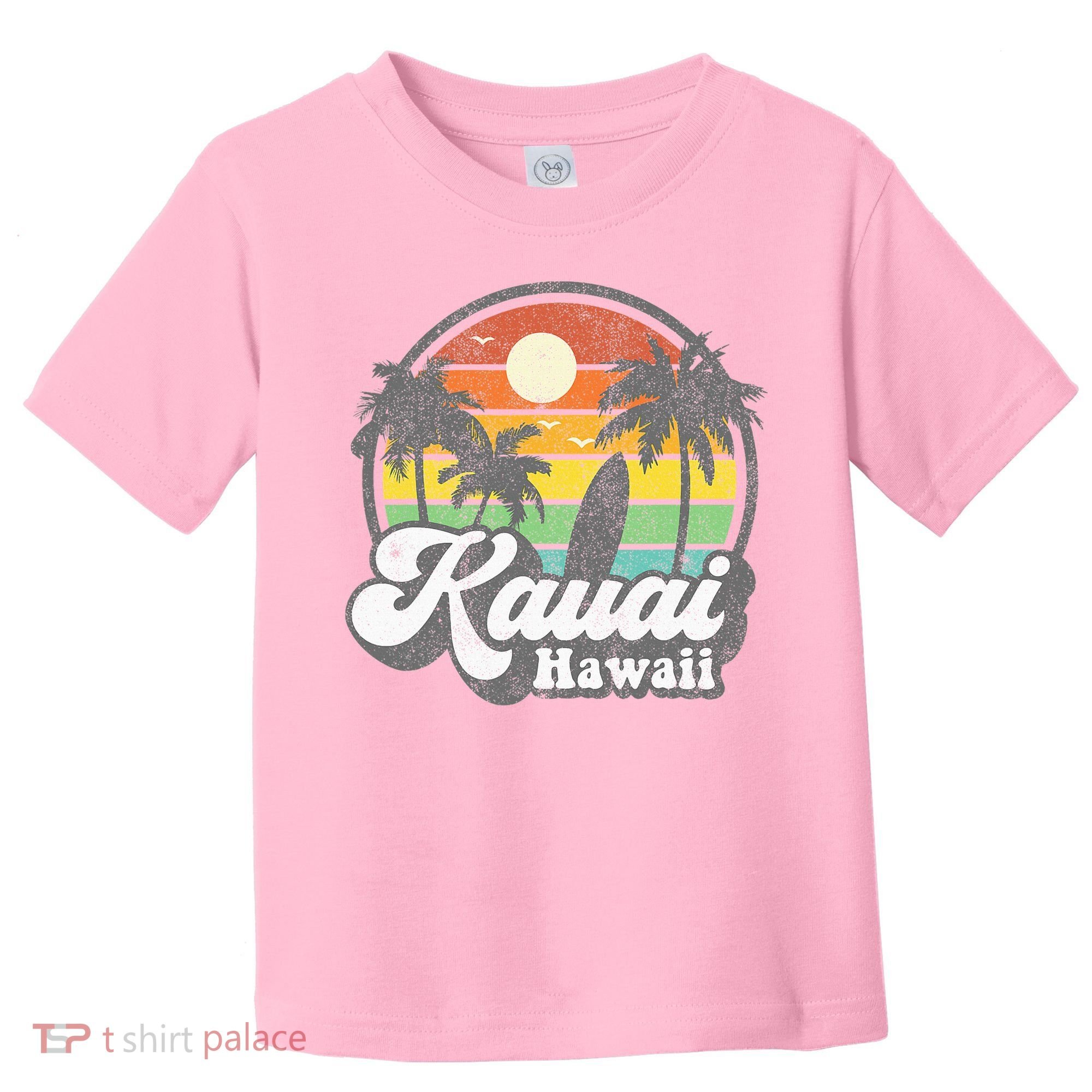Kauai Beach Hawaii Surf Hawaiian Surfing 70s Toddler T-Shirt