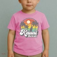 Kauai Beach Hawaii Surf Hawaiian Surfing 70s Toddler T-Shirt thumb 2