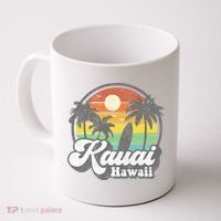 Kauai Beach Hawaii Surf Hawaiian Surfing 70s Coffee Mug thumb 0