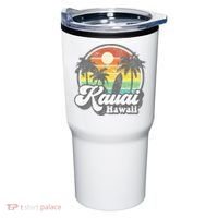 Kauai Beach Hawaii Surf Hawaiian Surfing 70s Tumbler thumb 0