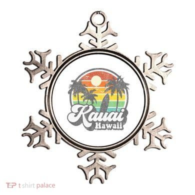 Kauai Beach Hawaii Surf Hawaiian Surfing 70s Ornament