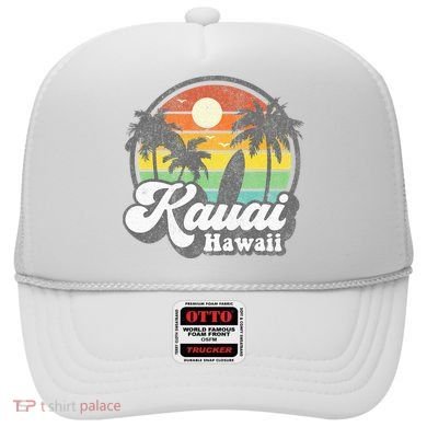Kauai Beach Hawaii Surf Hawaiian Surfing 70s Hat