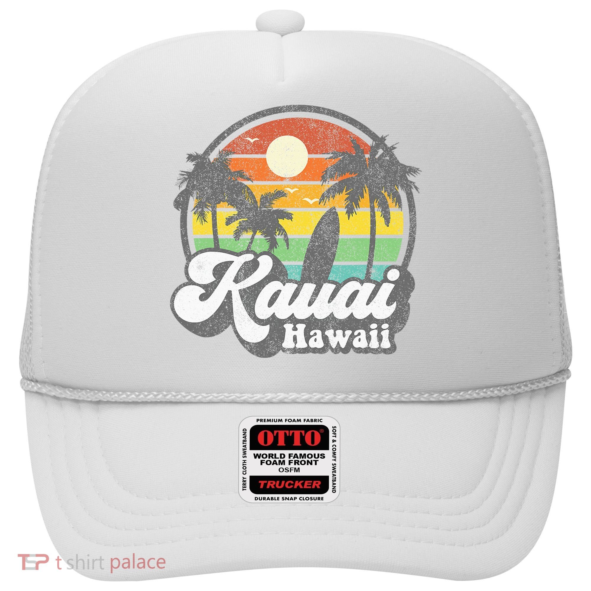 Kauai Beach Hawaii Surf Hawaiian Surfing 70s Hat